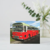 Oude Macbraynes-bus op het eiland Bute Briefkaart (Staand voorkant)