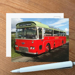 Oude Macbraynes-bus op het eiland Bute Briefkaart