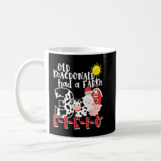 Oude MacDonald Boerderij 3e Verjaardag 3 Jaar Oud  Koffiemok