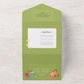 Oude MacDonald Boerderij kinderen Birthday All In One Uitnodiging (Buitenkant)