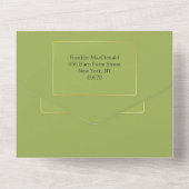 Oude MacDonald Boerderij kinderen Birthday All In One Uitnodiging (Achterkant)