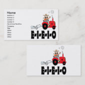 oude macdonald eieio cartoon visitekaartje (Voorkant / Achterkant)