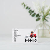 oude macdonald eieio cartoon visitekaartje (Staand voorkant)