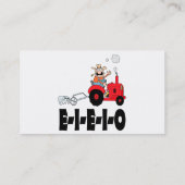 oude macdonald eieio cartoon visitekaartje (Achterkant)