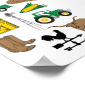 Oude Macdonald had een Boerderij Mijn Boerderij le Poster (Hoek)