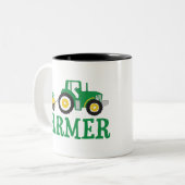 Oude Macdonald had een Boerderij Mijn Boerderij le Tweekleurige Koffiemok (Voorkant links)