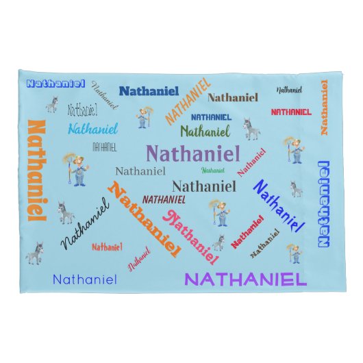 Oude MacDonald's Boerderij Word Cloud Name Collage Kussensloop (Achterkant-Rechts)