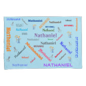 Oude MacDonald's Boerderij Word Cloud Name Collage Kussensloop (Voorkant-Rechts)