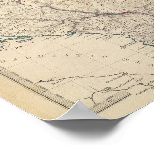 Oude Macedonië, Thracia, Illyria Poster (Hoek)