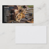 Oude machine visitekaartje (Voorkant / Achterkant)