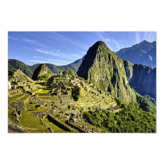 Oude Machu Picchu, laatste toevluchtsoord van de 2 Foto Afdruk (Voorkant)