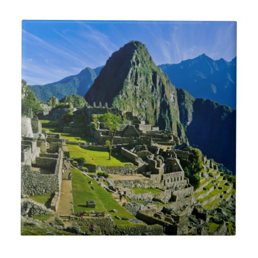 Oude Machu Picchu, laatste toevluchtsoord van de 2 Tegeltje (Voorkant)