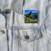 Oude Machu Picchu, laatste toevluchtsoord van de 2 Vierkante Button 5,1 Cm (In situ)