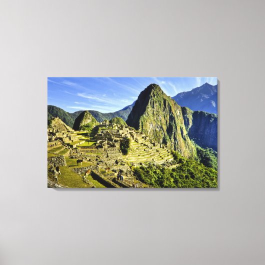 Oude Machu Picchu, laatste toevluchtsoord van de Canvas Afdruk (Voorkant)