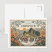 Oude Machu Picchu Peru Ansichtkaart Briefkaart (Voorkant / Achterkant)