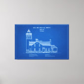 Oude Mackinac Point Light - Michigan - AD Canvas Afdruk (Voorkant)