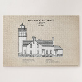 Oude Mackinac Point Light - Michigan - SBD Legpuzzel