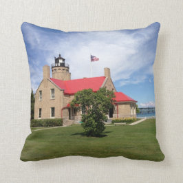 Oude Mackinac Point Lighthouse-brug Kussen