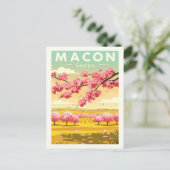 Oude Macon Georgia Briefkaart (Staand voorkant)