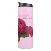 Oude Magenta Chrysanthemum Bloei Thermosbeker (Geroteerd rechts)
