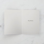 Oude magere kerstman kerstkaart feestdagen kaart (Binnen)