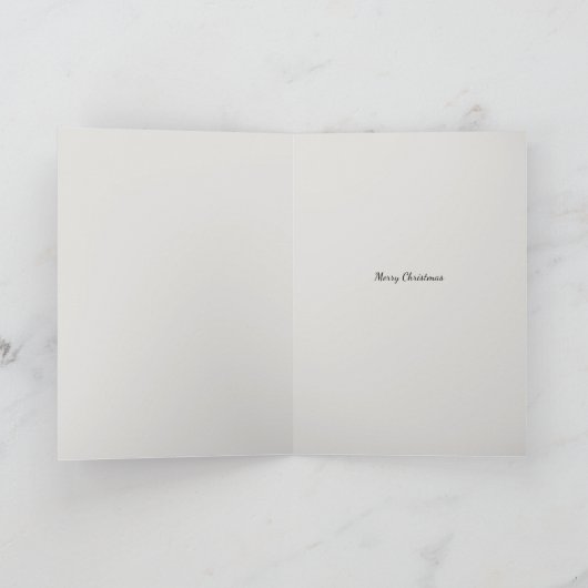 Oude magere kerstman kerstkaart feestdagen kaart (Binnen)