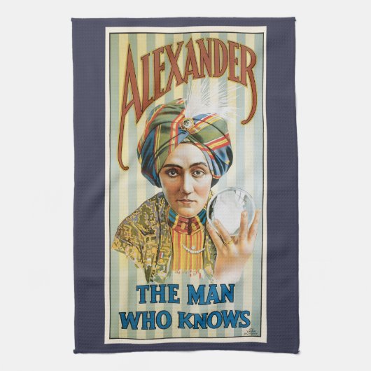 Oude Magie Poster, Alexander, de Man Die Alles Wee Theedoek (Verticaal)