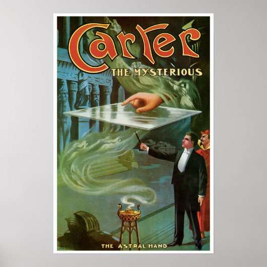 Oude Magie Poster, Carter de Mysterieuze Poster (Voorkant)