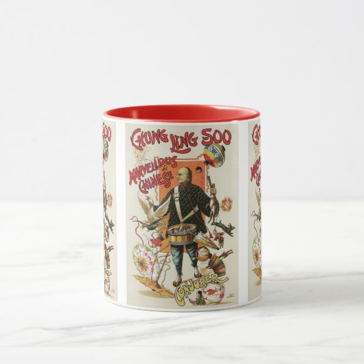 Oude Magie Poster, Goochelaar Chung Ling Soo Mok (Midden)