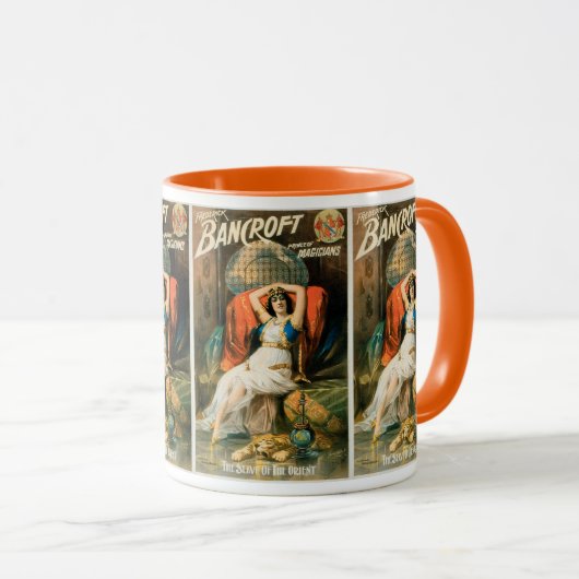 Oude Magie Poster, Goochelaar Frederick Bancroft Mok (Voorkant rechts)