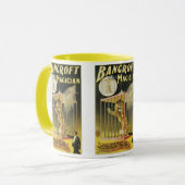 Oude Magie Poster, Magiër Bancroft en Leeuw Mok (Voorkant links)