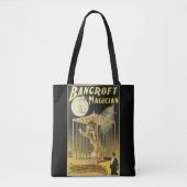 Oude Magie Poster, Magiër Bancroft en Leeuw Tote Bag (Voorkant)