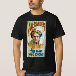 Oude Magieposter, Alexander, de Man Die Alles Weet T-shirt