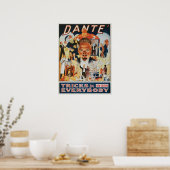 Oude Magieposter, Dante de Magiër Poster (Keuken)