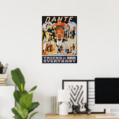 Oude Magieposter, Dante de Magiër Poster (Thuiskantoor)