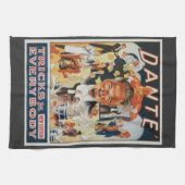 Oude Magieposter, Dante de Magiër Theedoek (Horizontaal)