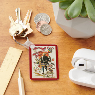 Oude Magieposter, Goochelaar Chung Ling Soo Sleutelhanger