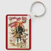 Oude Magieposter, Goochelaar Chung Ling Soo Sleutelhanger (Achterkant)