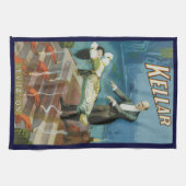 Oude Magieposter, Goochelaar Harry Kellar Theedoek (Horizontaal)