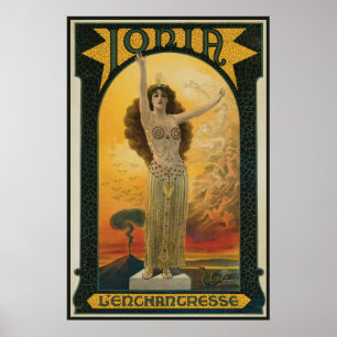 Oude Magieposter, Ionia de Betoverster Poster