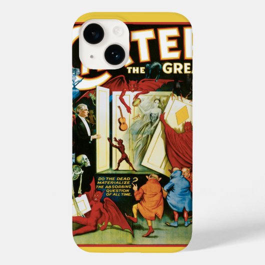 Oude Magieposter, Magiër Carter de Grote Case-Mate iPhone Case (Achterkant)