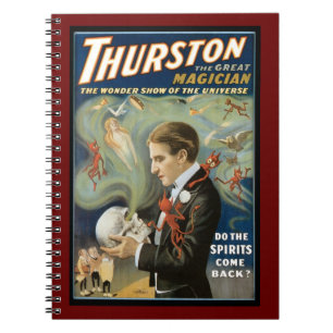 Oude Magieposter, Thurston, De Grote Magiër Notitieboek