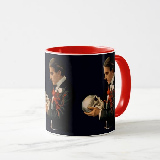 Oude Magiër, Thurston met een Menselijke Schedel Mok (Voorkant rechts)