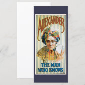 Oude Magische Poster, Alexander, de Man Die Alles (Voorkant / Achterkant)