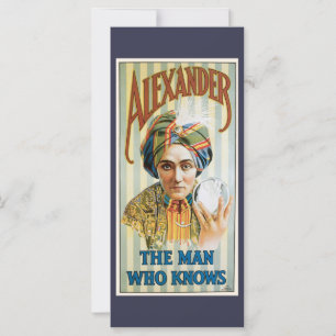 Oude Magische Poster, Alexander, de Man Die Alles 
