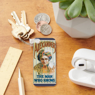 Oude Magische Poster, Alexander, de Man Die Alles  Sleutelhanger