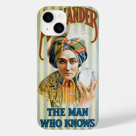 Oude Magische Poster, Alexander, de Man Die Weet Case-Mate iPhone Case (Achterkant)