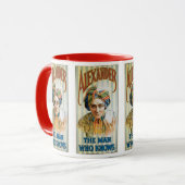Oude Magische Poster, Alexander, de Man Die Weet Mok (Voorkant links)