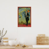 Oude Magische Poster, Brush de Grote Magiër Poster (Keuken)