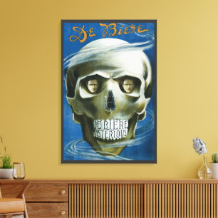 Oude Magische Poster, De Biere de Mysterieuze Canvas Afdruk